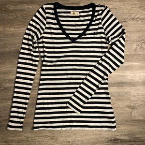 Navy & White Hollister long sleeve